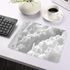 Sunshine White Cloud Gaming mouse pad, 2mm thick sewn Border smooth rubber mouse pad, 31.49 x 11.81 inches, portable desktop pad 4