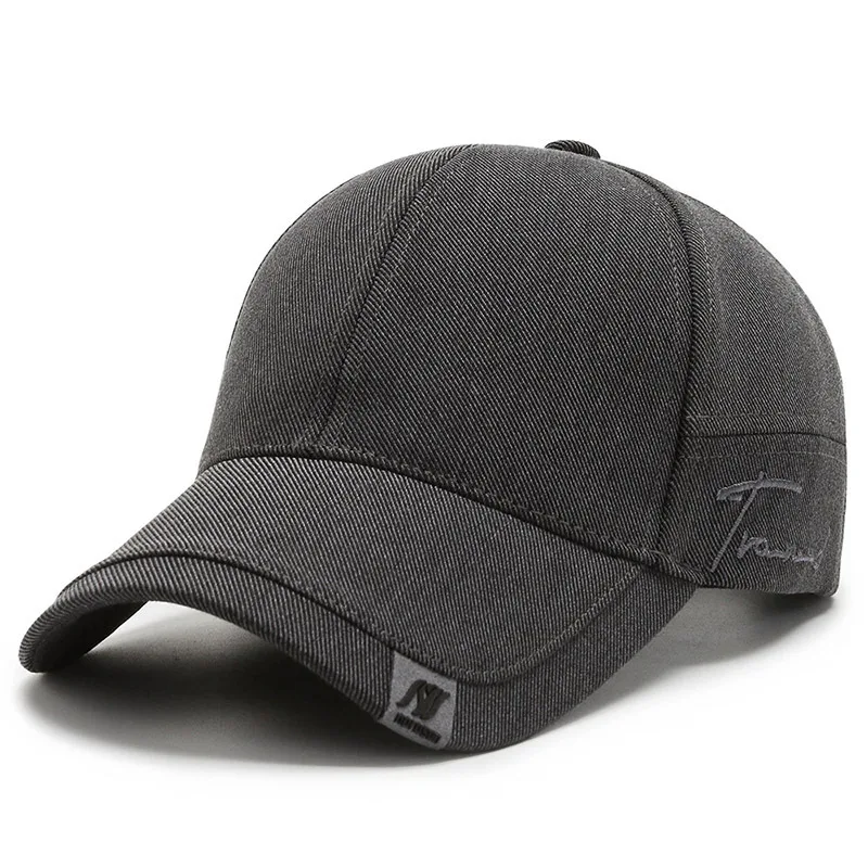 

High Quality Solid Color Cotton Baseball Caps for Men Outdoor Sun Hat Peaked Cap Dad Trucker Hats Casual All-match Golf Bone Cap