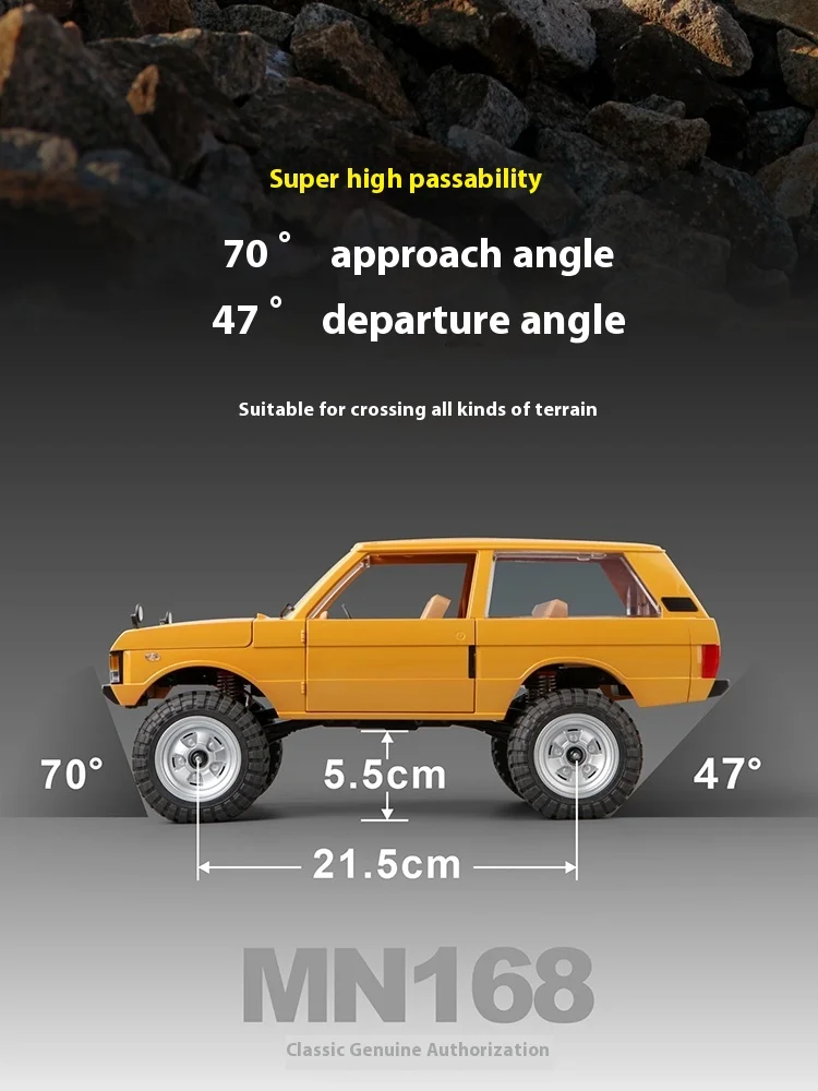 Rc Rac 1:12 Mn-168 Land Rover  Four-Wheel Drive Remote Control Simulation Model Car Independent Esc Highgate Bridge 5