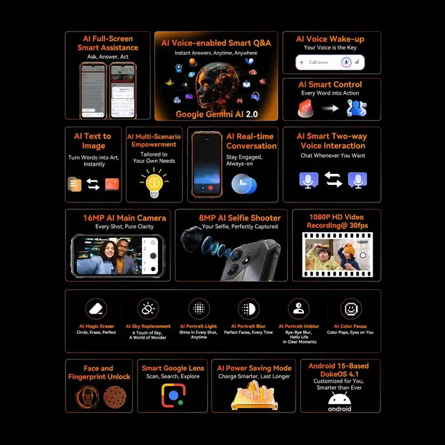 هاتف Blackview Oscal Marine 2 الذكي 4GB + 64GB / 8GB + 256GB 11000mAh بطارية 6.56 بوصة 90 هرتز هاتف محمول كاميرا 16 ميجابكسل 18 وات NFC أندرويد 15 2