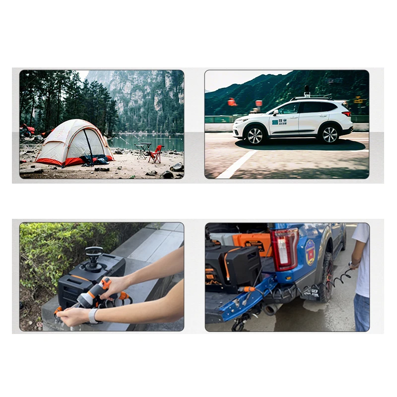 24L Electric Mounted Water Tank Large Capacity Portable Camping Water Storage Bucket Detachable Faucet For Outdoor Travel