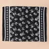 Chiffon Skull Scarf 160*50CM Geometric Printing Pattern Fashion Street Style Holiday Beach Spring Autumn Decorative Shawls New 3