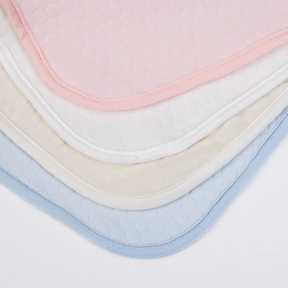 Bavaglini Impermeabili in Cotone Solido per Neonati, Asciugamano Assorbente per la Saliva, Panni per Alimentazione, Sciarpa Bandana con Bottone a Pressione per Neonati Maschi e Femmine - immagine 4