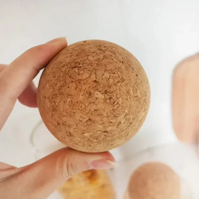 5/6/8cm Legs Foot Massager Yoga Ball Cork Massage Ball Back Tension Release Therapy Myofascial Ball Relax Muscles Trigger Point 5