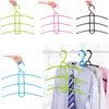 Multifunctional Hanger Hook Fishbone Clothes Hanger Clothes Rack Wardrobe Organizer Space 3 Layer Saver 2
