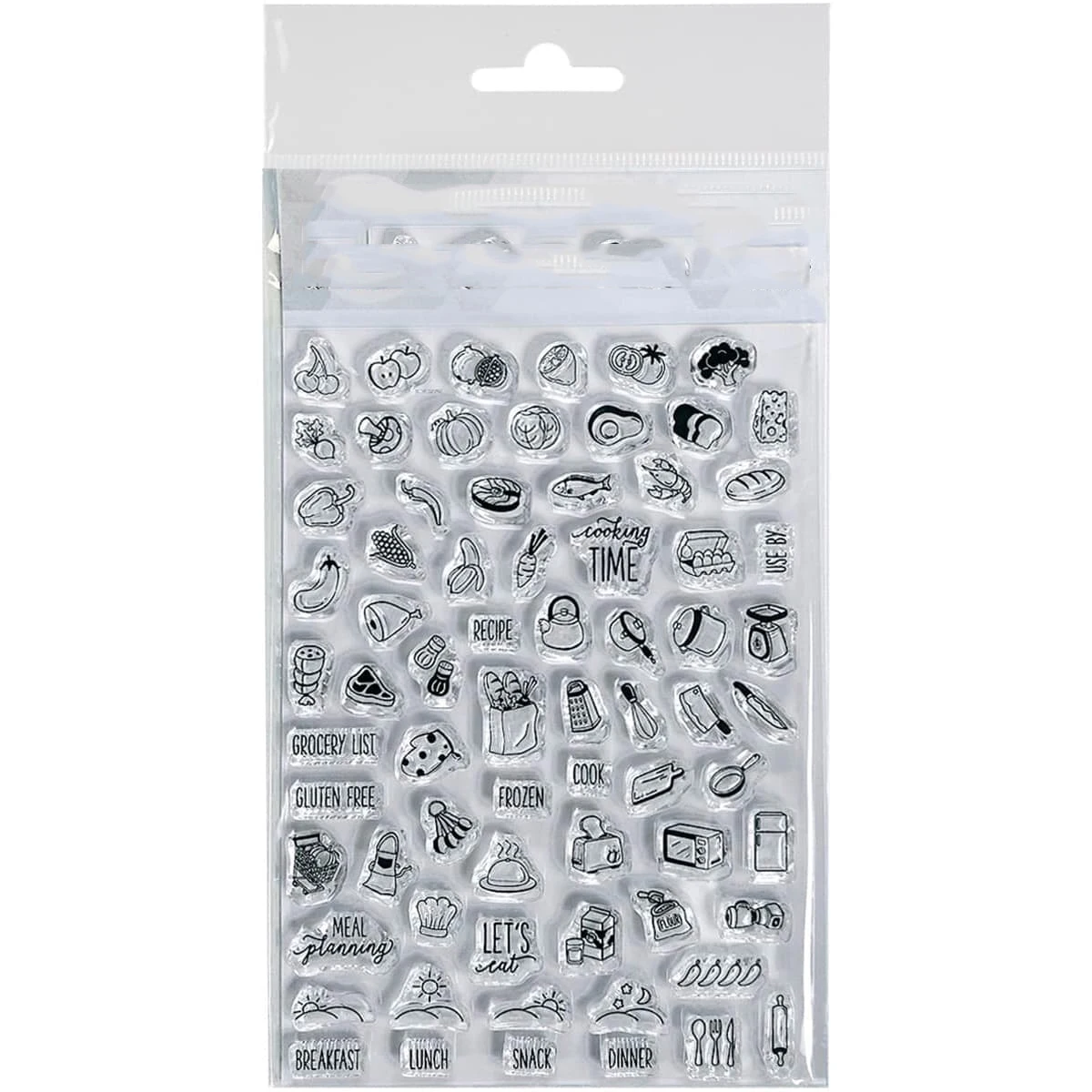 KLJUYP Fruit Cooking stamp Transparent Clear Silicone Stamps DIY Scrapbooking/Card Making/Kids Crafts Decoration Supplies