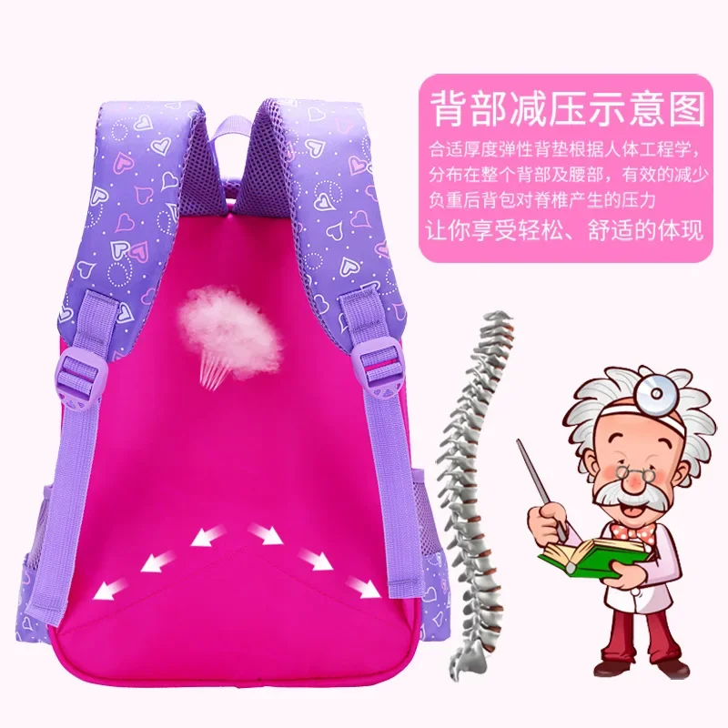 Disney princess Children cartoon primary bag for school reduction bag girl boy 1-3 grade Frozen Elsa bag for school kid backpack 4