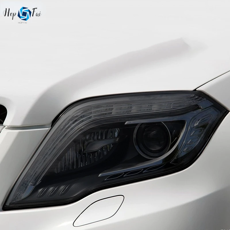 

2 Pcs Car Headlight Protective Film Transparent Black TPU Sticker For Mercedes Benz GLK Class X204 2013 2014 2015 Accessories