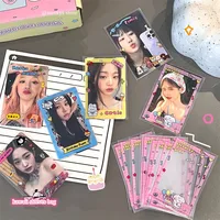 MINKYS Kawaii 20pcs/50pcs Kpop Sleeves 3 inch Toploader Card Bag Photocard Sleeves Idol Photo Cards Protective Storage Bag 2