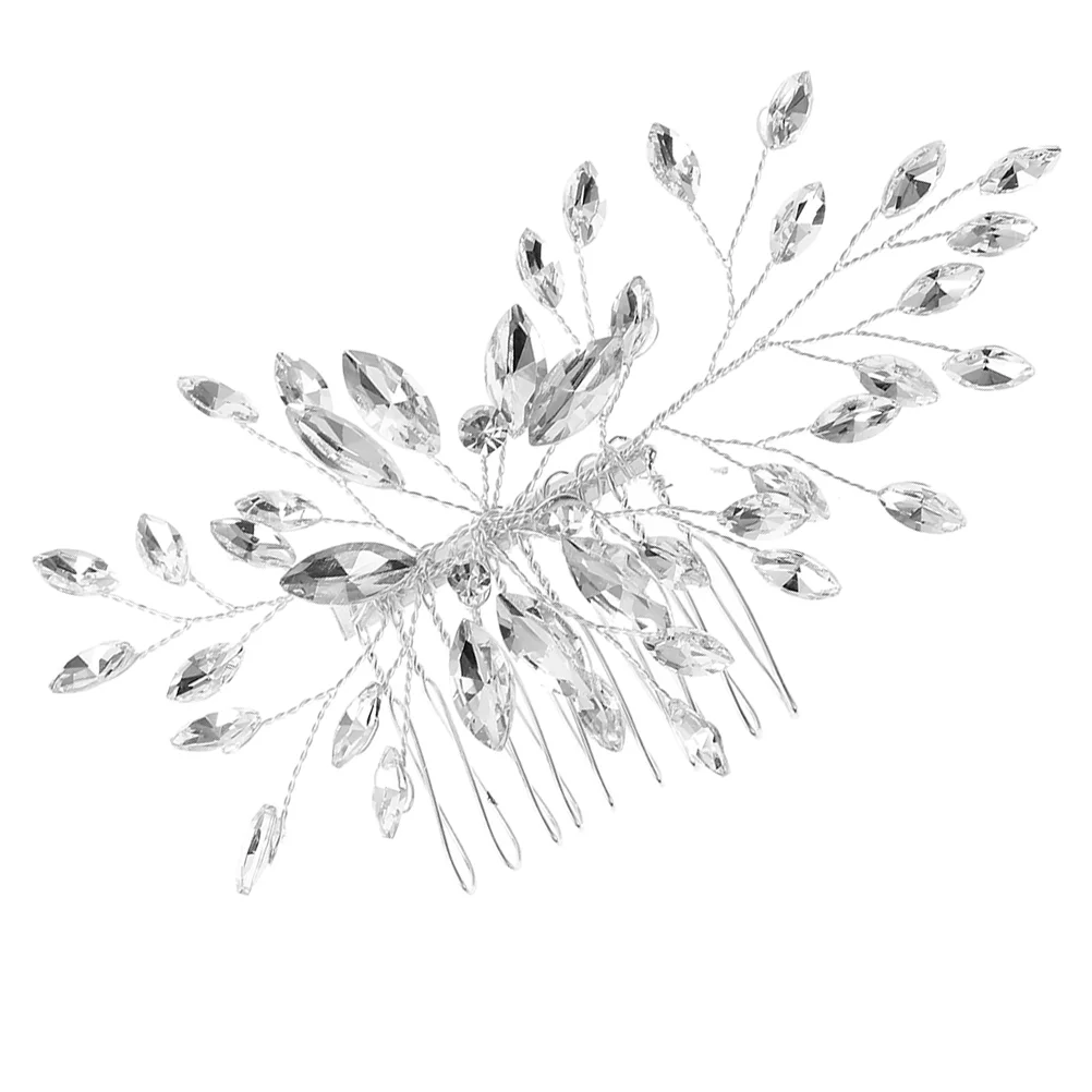 

Handmade Rhinestone Hair Comb Accessories (kc) Wedding Clip Side Decor Combs for Decorate Women Styling