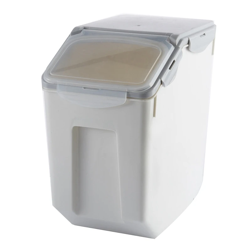 

15Kg Rice Storage Box Dispenser Cereals Storage Jar Pet Food Container Rice Container