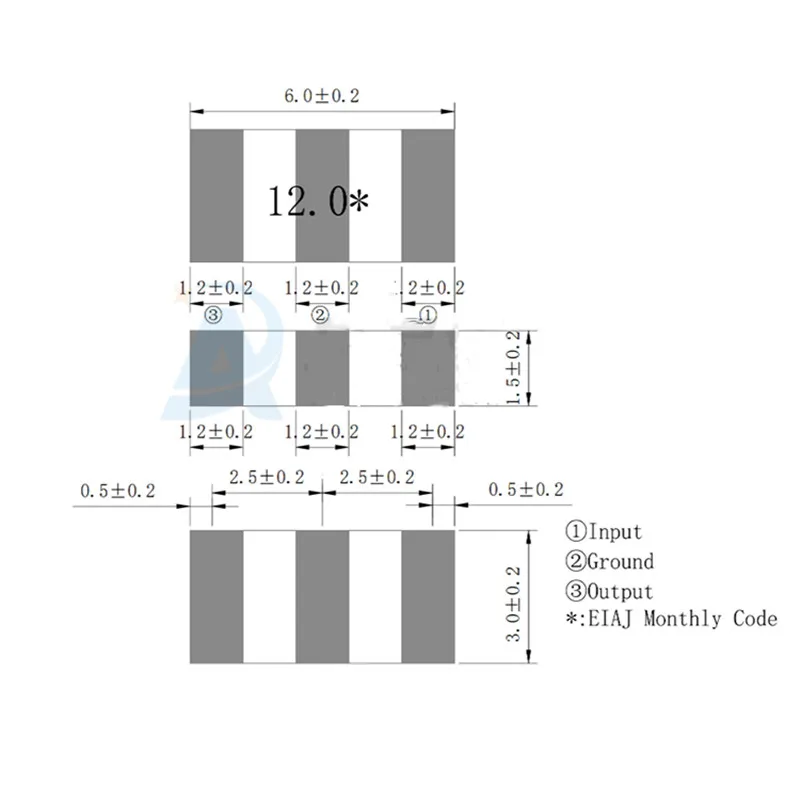 (10개) ZTTCP12.00MG 12.0Y 12MHZ SMD 세라믹 크리스탈 발진기 3060 3.0X6.0MM 3PIN ZTTCP 12M 공진기