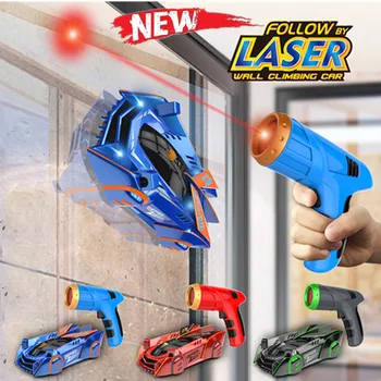 RC Wall Climbing Car Light Tracing Induction Infrared Laser Tracking Wall Ceiling Climbing Vehicle Suitable For Walls And Window