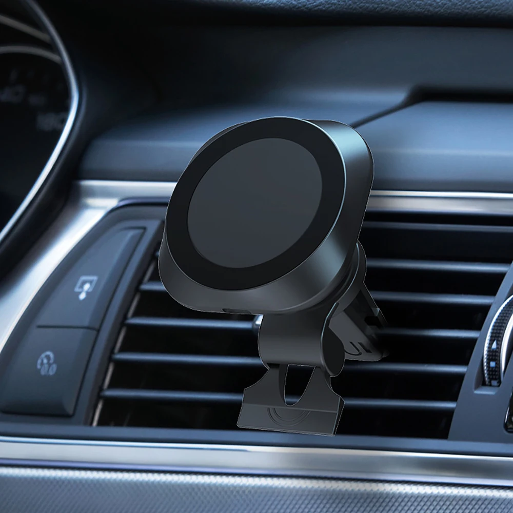 

Магнитное автомобильное беспроводное зарядное устройство для macsafe iPhone 14, 13, 12 pro max, 15 Вт