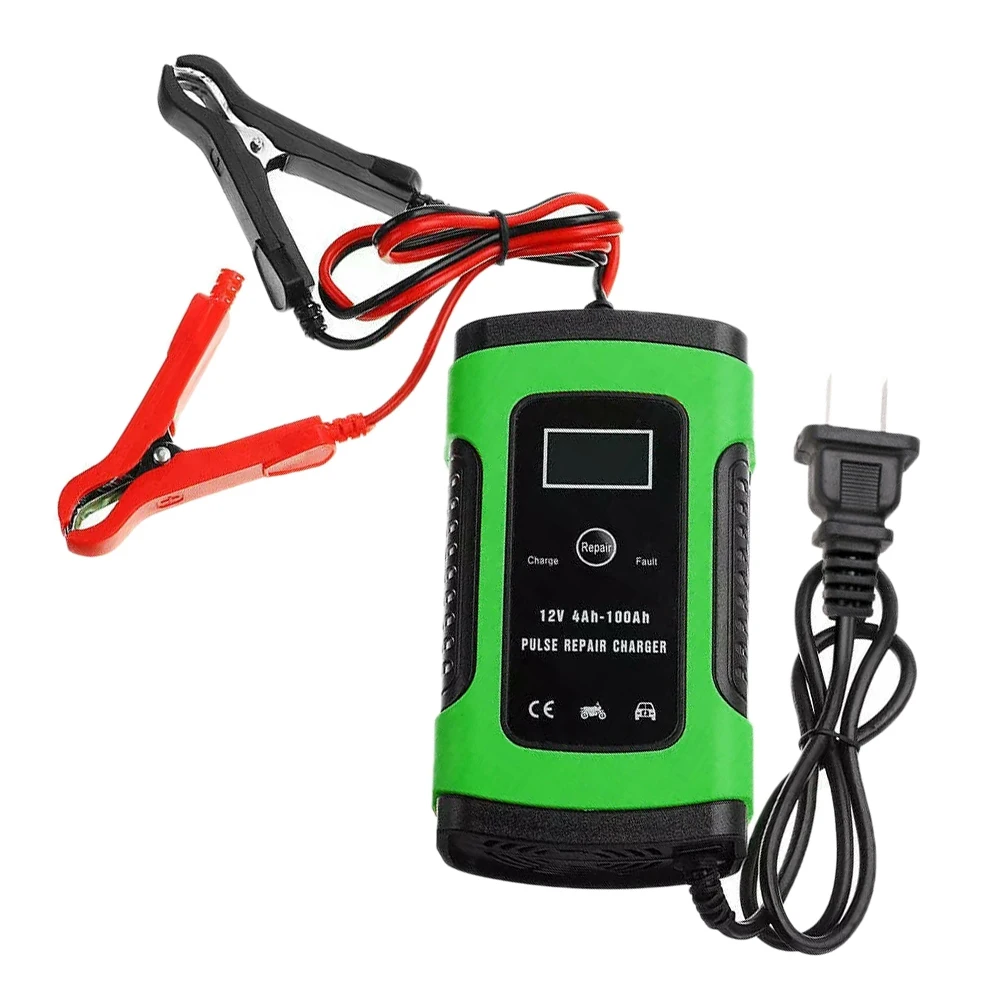 

12V 6A Car Battery Charger Auto Jump Starter Power Bank Booster Maintainer F4H1 Power Full Automatic US