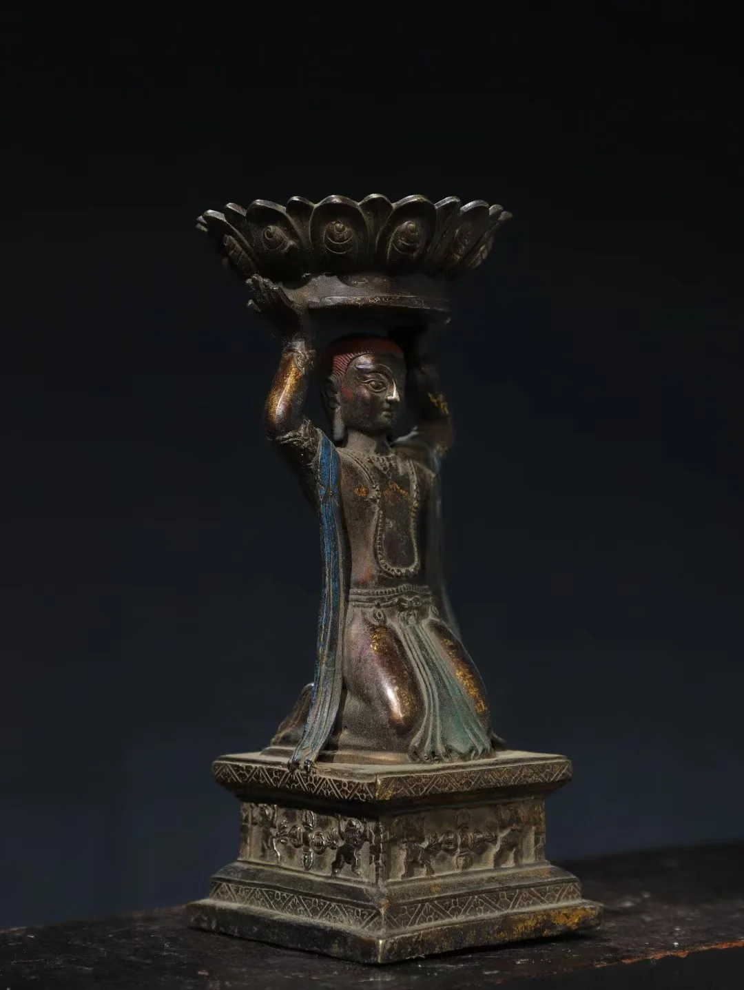 

Rare old Handmade copper Dragon turtle incense burner statue,Free shipping