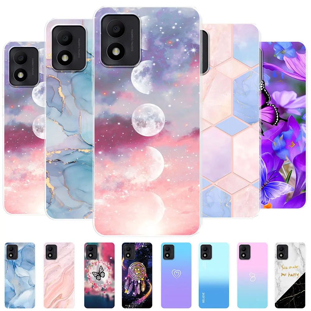 Per Alcatel 1B 2022 Custodia Da 5.5 Pollici In Marmo Trasparente Custodia Morbida In Silicone Tpu Per Custodia Protettiva Per Telefono Alcatel 1B 2022