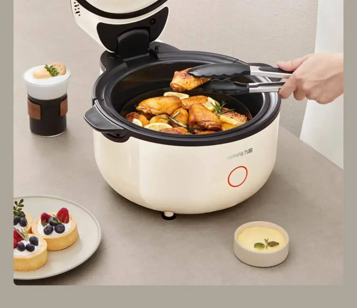 Joyoung Quick Tenderising Air Fryer & Steam Oven - Large capacity electric fryer. No turnover required 2
