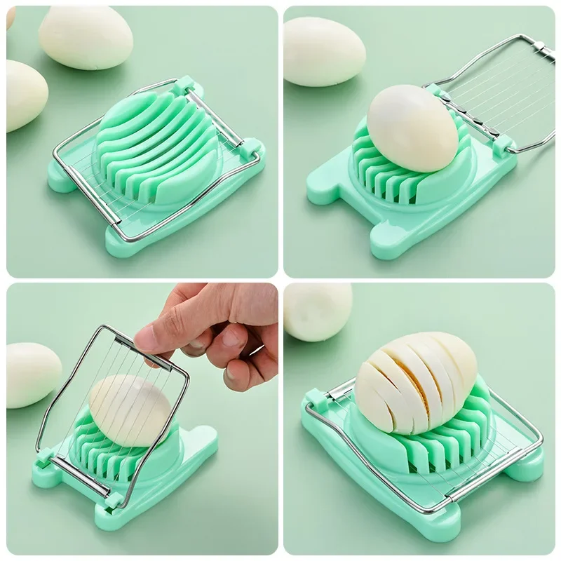 Multifunctional Egg Cutter Creative Fancy Cutting Slicer Slicing Gadgets Home Stainless Steel Kitchen Novel Accessories