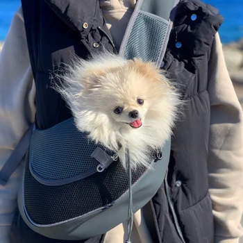 Pet Puppy Carrier S/L Outdoor Travel Dog Shoulder Bag Mesh iLovPets.com
