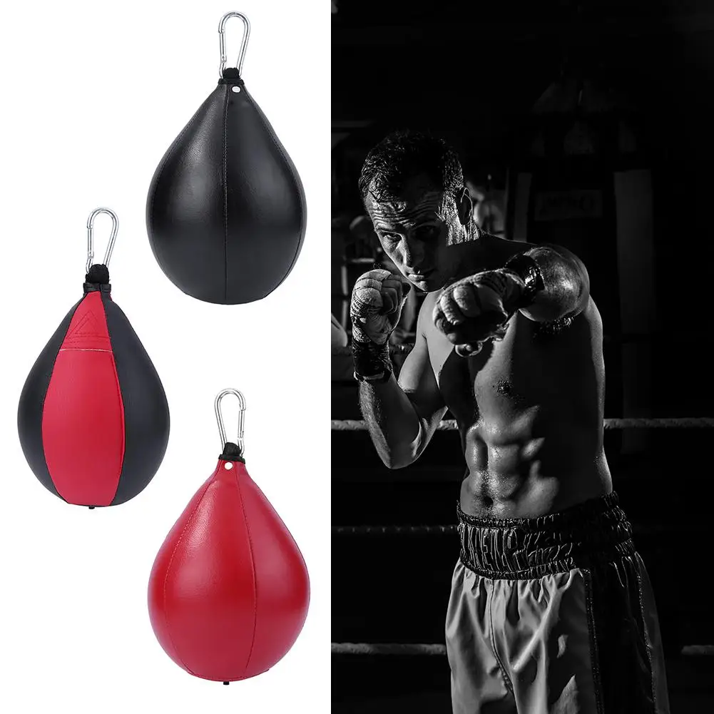 Pu Punching Ball Pear Boxing Bag Training Reaction Speed Balls Muay