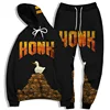 Autumn Animals Duck 3D Printed Hoodie Suit Men Sweatshirts Sweatpants Casual Fashion Two Piece Tracksuit Set Men's Clothing 2