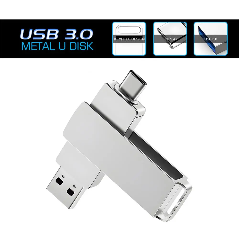 USB Flash Drive Flash Drive Pen Drive USB 3.0 Flash Drive 512GB 2 In 1 USB-A To IPhone Interface For IPhone7/8//11/12/13 /14/ Ipad