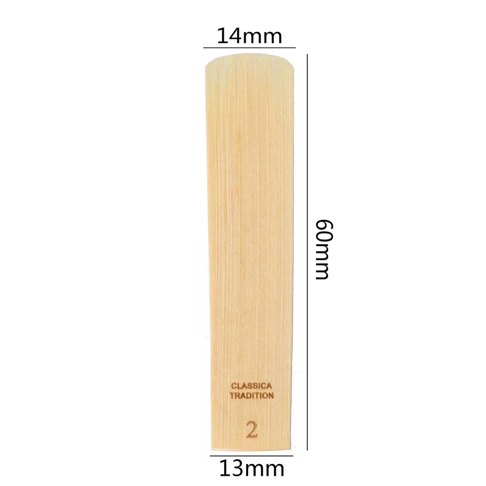 10pcs Saxophone Reeds Alto/Soprano/Tenor 1.0-3.5 Strengths Consistent Size 71.5mm*14.5mm