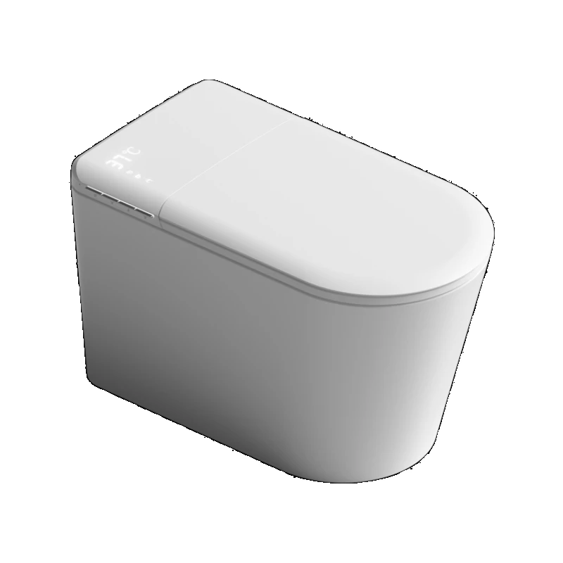 Luxury smart toilet has no water pressure limit, instant heating, dual waterways, built-in foam scale purification