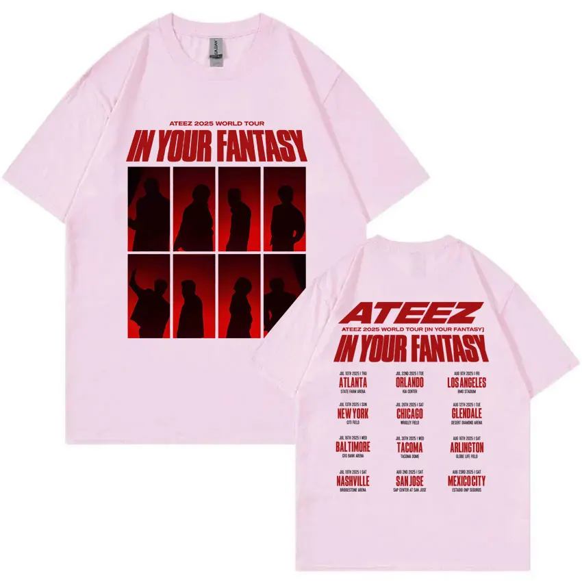 ATEEZ ソウルコン　IN YOUR FANTASY Tシャツ 韓国限定　新品 ATEEZ in Your Fantasy 2025 World Tour T-shirt Unisex