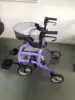Elderly Rehabilitation Walking Assist Rollator Walker Aluminum Alloy Folding Walker Shopping Mobility Aid Walking Aid 2