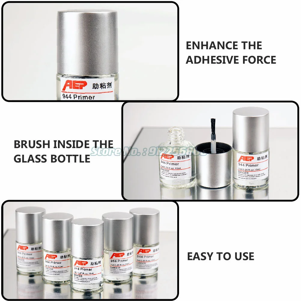 1/2/5/10 Bottles Automotive Adhesion Promoter Tape Primer 94 Car Supplies Double Sided Accessories​ Clear - 6