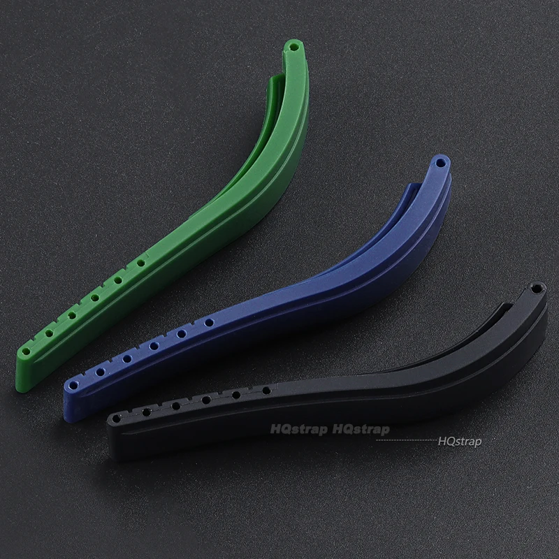 Multicolor Silicone Rubber Watchband Strap – Premium Quality Watch Bracelet Belt in Black, Red, Green, and Blue