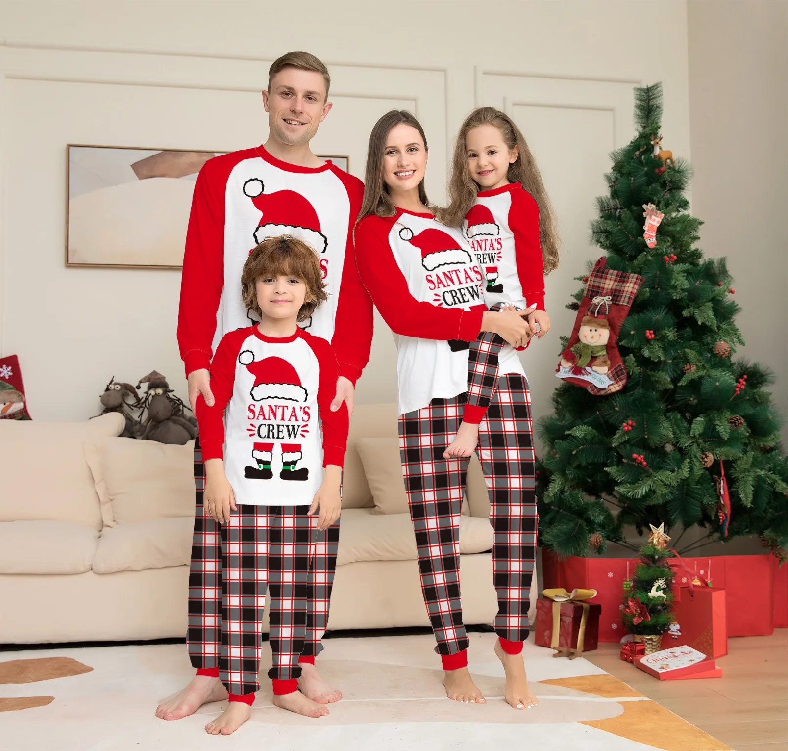 

Santa Letter Print Xmas Pjs Matching Family Set Christmas Pajamas Couples Women Men Mom Daughter Dad Son Kids Long Sleeve 2023