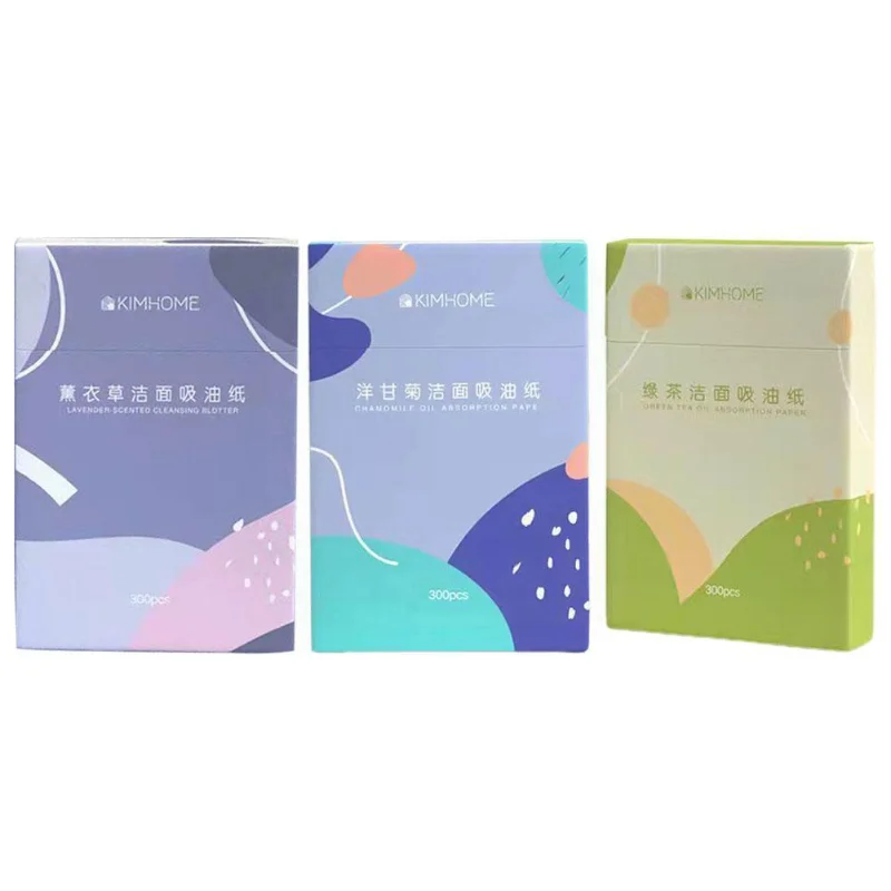 300 Sheet/lot Facial Oil Blotting Sheets Makeup Paper Absorbent for Women Face Control Paper Oil Cleansing Cosmetic Tools Purple