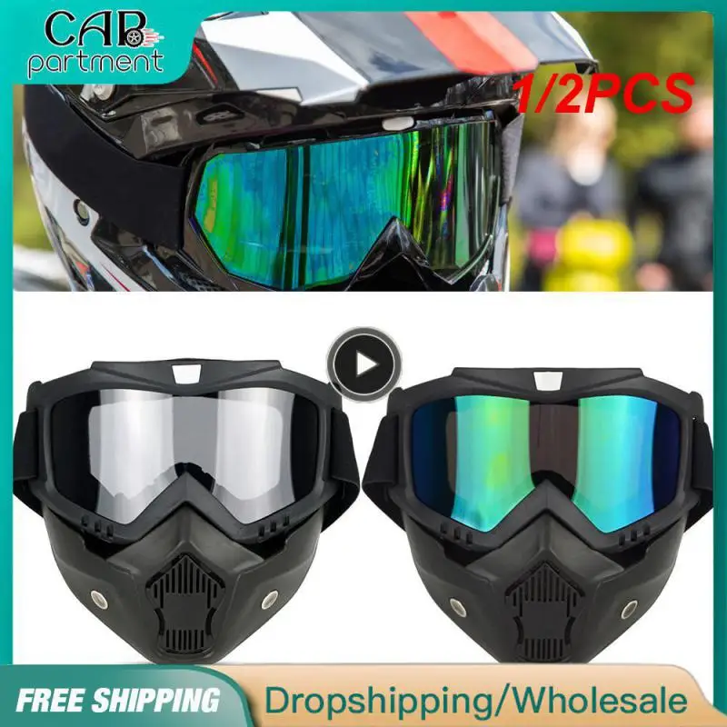 

1/2PCS Goggles anti-wind and sand equipment mask goggles motorcycle helmet off-road sports riding outdoor tactical