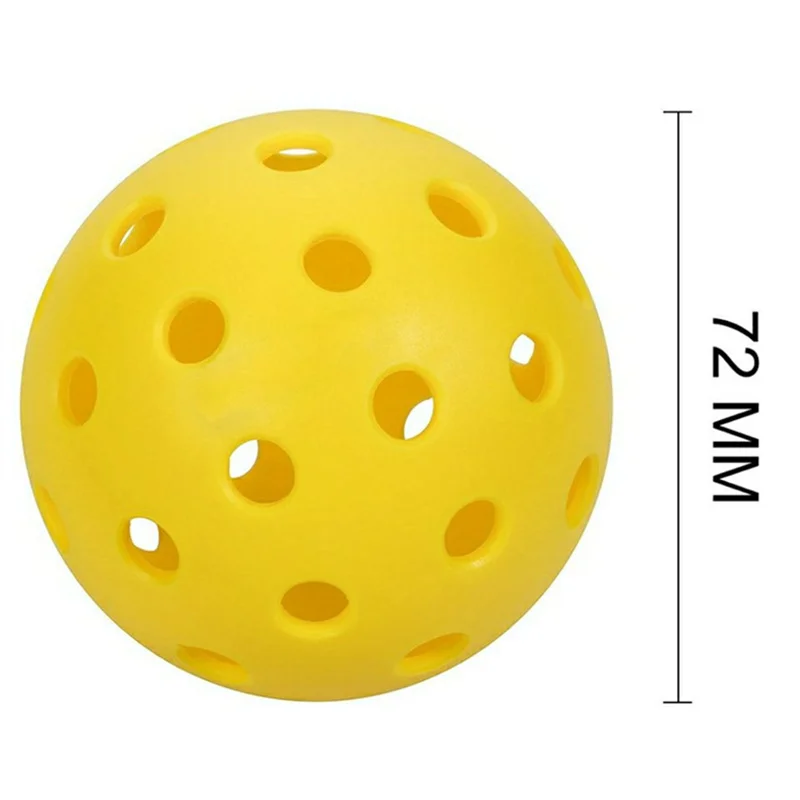 Pickleball Balls Pickleball 74MM Durable 26/40 Holes Indoor/Outdoor 2/4/6Pcs Pickleballs 26g for Entertainment pickleball Packs of Pickleballs