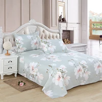 Bed Sheet Set Sheet 3Pcs Pillowcase Double Linens Pure Cotton Suitable for Home Hotel Dormitory 300×250cm 4