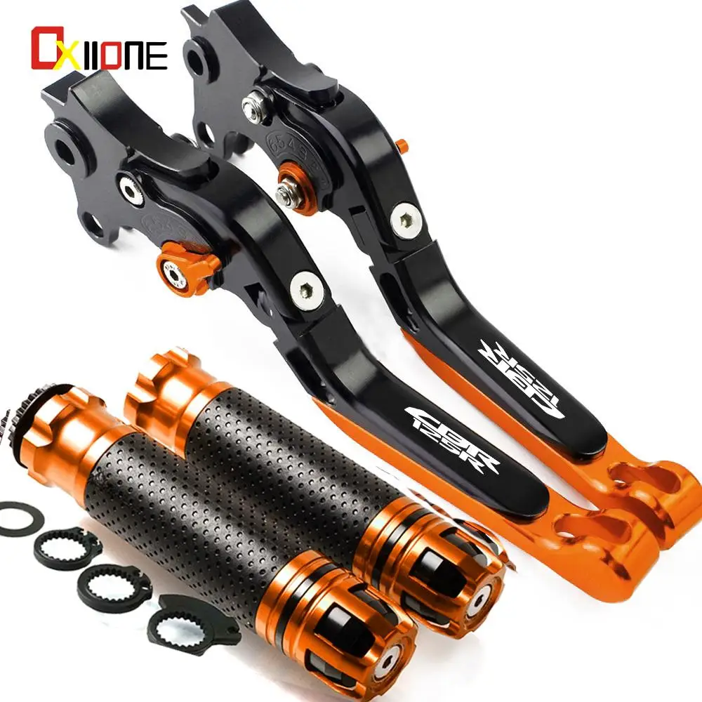 

Motorcycle Accessories Aluminum Brake Clutch Levers Handlebar grip Handle Grips For HONDA CBR125R CBR 125R 2011 2012 2013 2014