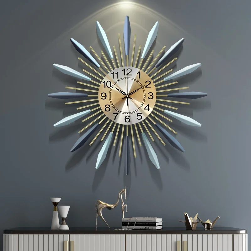 Металлические современные настенные часы, креативные роскошные оригинальные настенные часы в скандинавском стиле для гостиной, настенные часы для домашнего декора, 60 Вт Металлические современные настенные часы, креативные роскошные оригинальные настенные часы в скандинавском стиле для гостиной, настенные часы для домашнего декора, 60 Вт