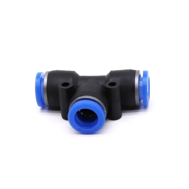 50/100/500PCS 4/6/8/10/12mm PE PEG Pneumatic Air Connector Quick Fitting Tee Reducer 3 Way T-shaped Plastic Pipe Hose Connector