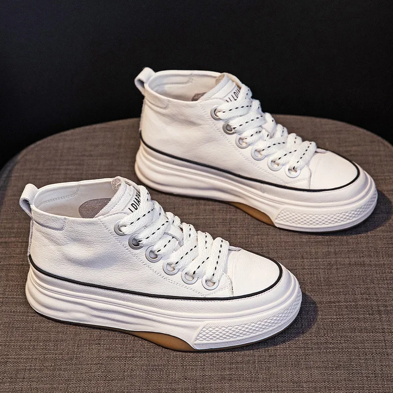 

High-top small white shoes spring and autumn new women's hundred board shoes casual sports shoes