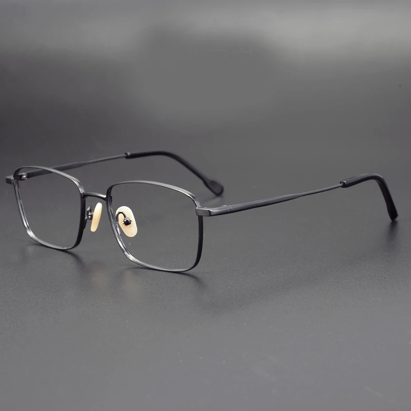 

Vintage TItanium glassses frame men high quality square designer optical eyewear Myopia reading women prescription eyeglasses