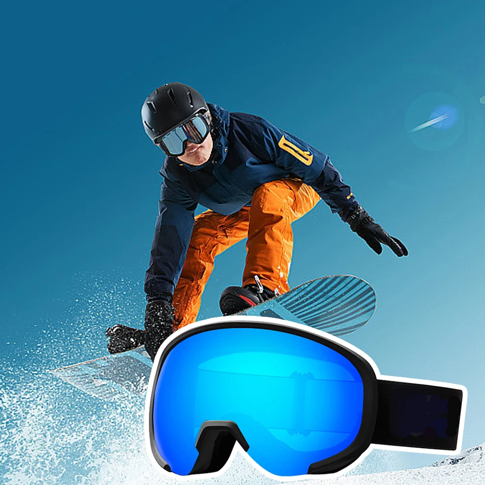 

Fashion Wide View Snowboard Ski Goggles Winter Anti-Glare Lens Anti Fog Goggles For Adult Youth Unisex Outdoor Skiing Snow Sport