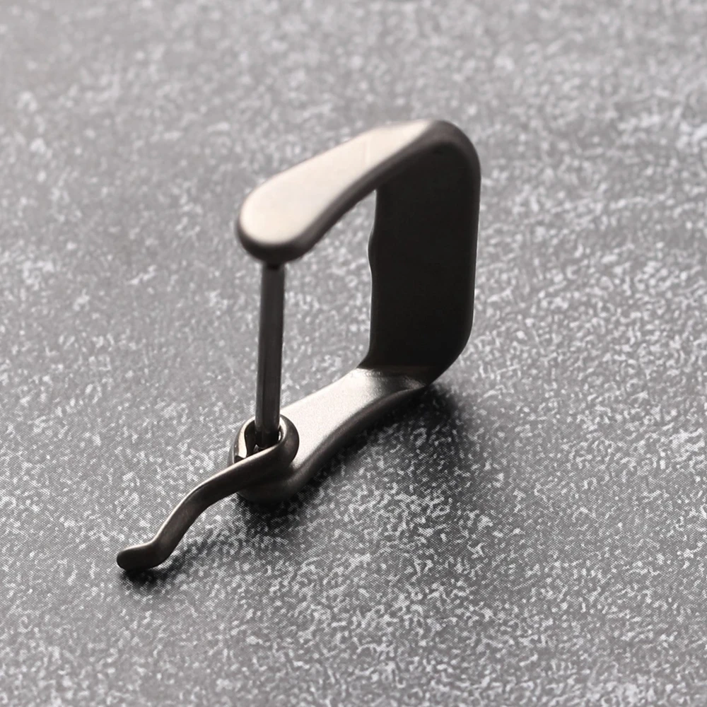 Premium Titanium Alloy Retro Leather Strap Buckle - Small Hole Metal Watch Accessory