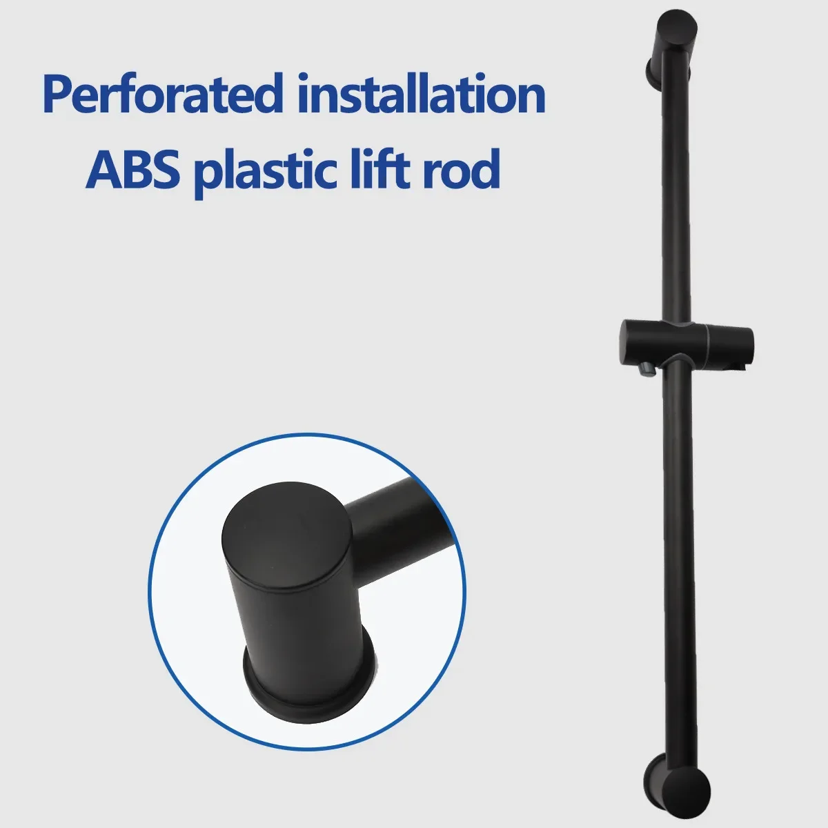 Stainless Steel Wall Mounted Black Bath Sliding Bar Wall Mounted Adjustable Rail Bathroom Accessories Handheld Shower Head Rod height adjustable shower bar