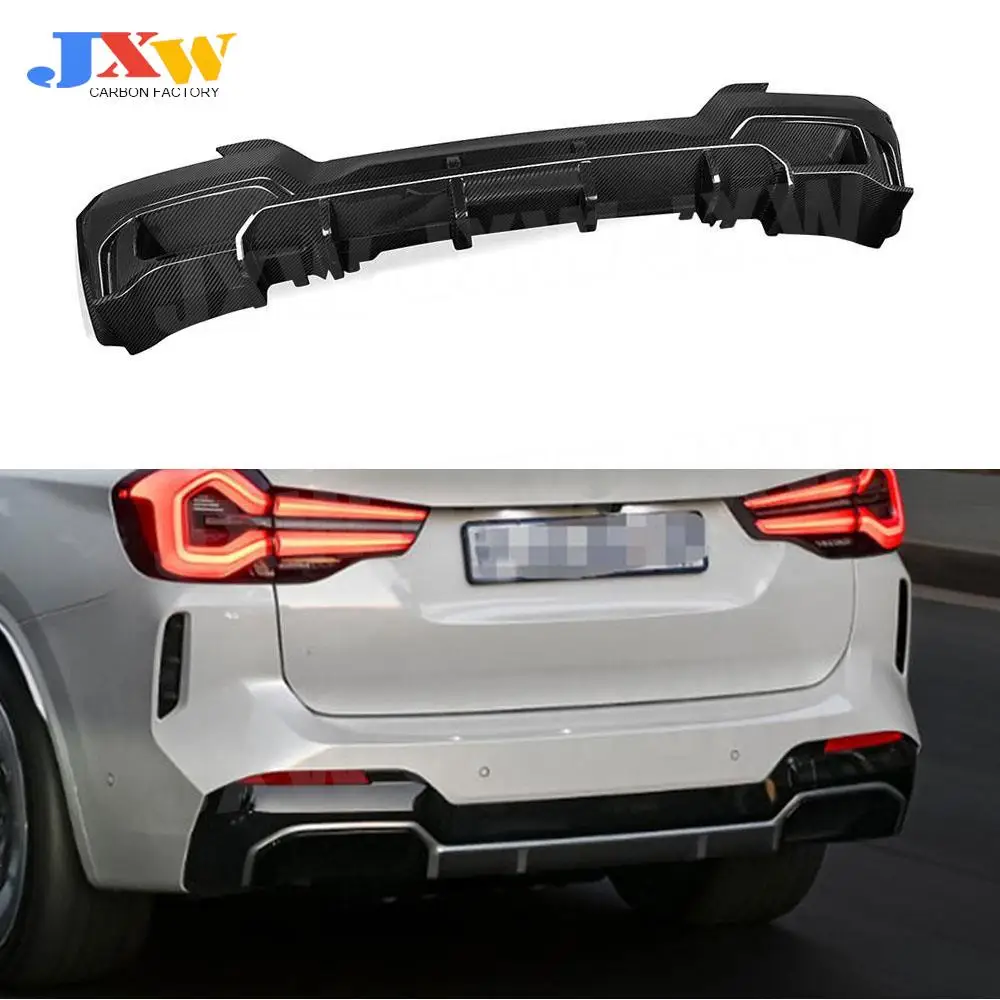

Carbon Fiber Rear Diffuser Splitter For BMW iX3 G08i 2022 4Door Bumper Bodykits Guard Spoiler FRP Car Exterior Decoration