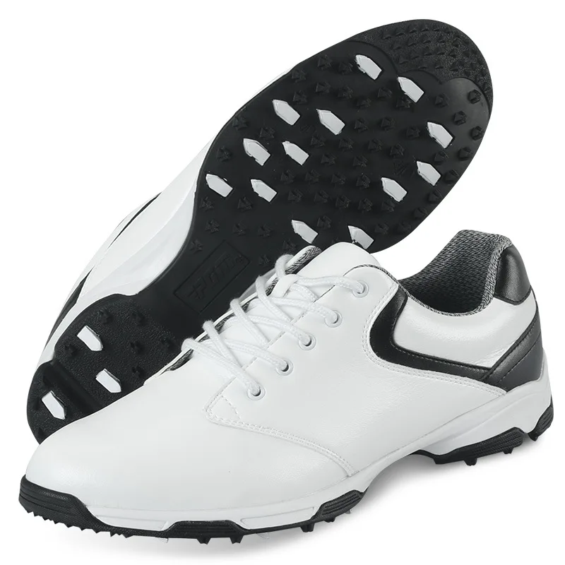 Golf shoes PGM Men Golf Shoes Anti-slip Breathable Super Fiber Spikeless Waterproof Outdoor Sports Leisure Trainers XZ051