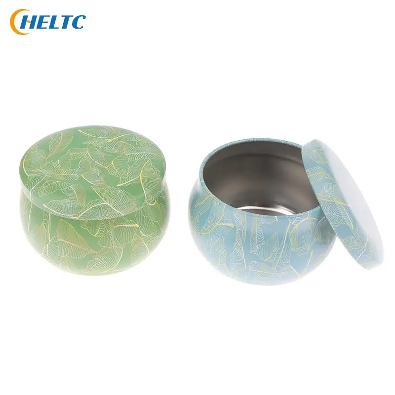 4OZ Tin Plate Sealed Jar Metal Candle Tin Jars Candy Box Rose Tea Pot Jewelry Storage Organizer Tinplate Christmas Packing Case