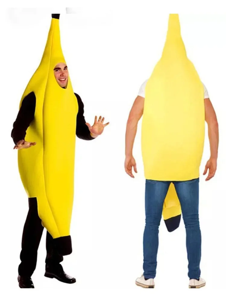 

Funny Fruit Clothing Fruit Banana Superman Adult Clothing Halloween Cartoon Table Performance Clothing Anime Clothing